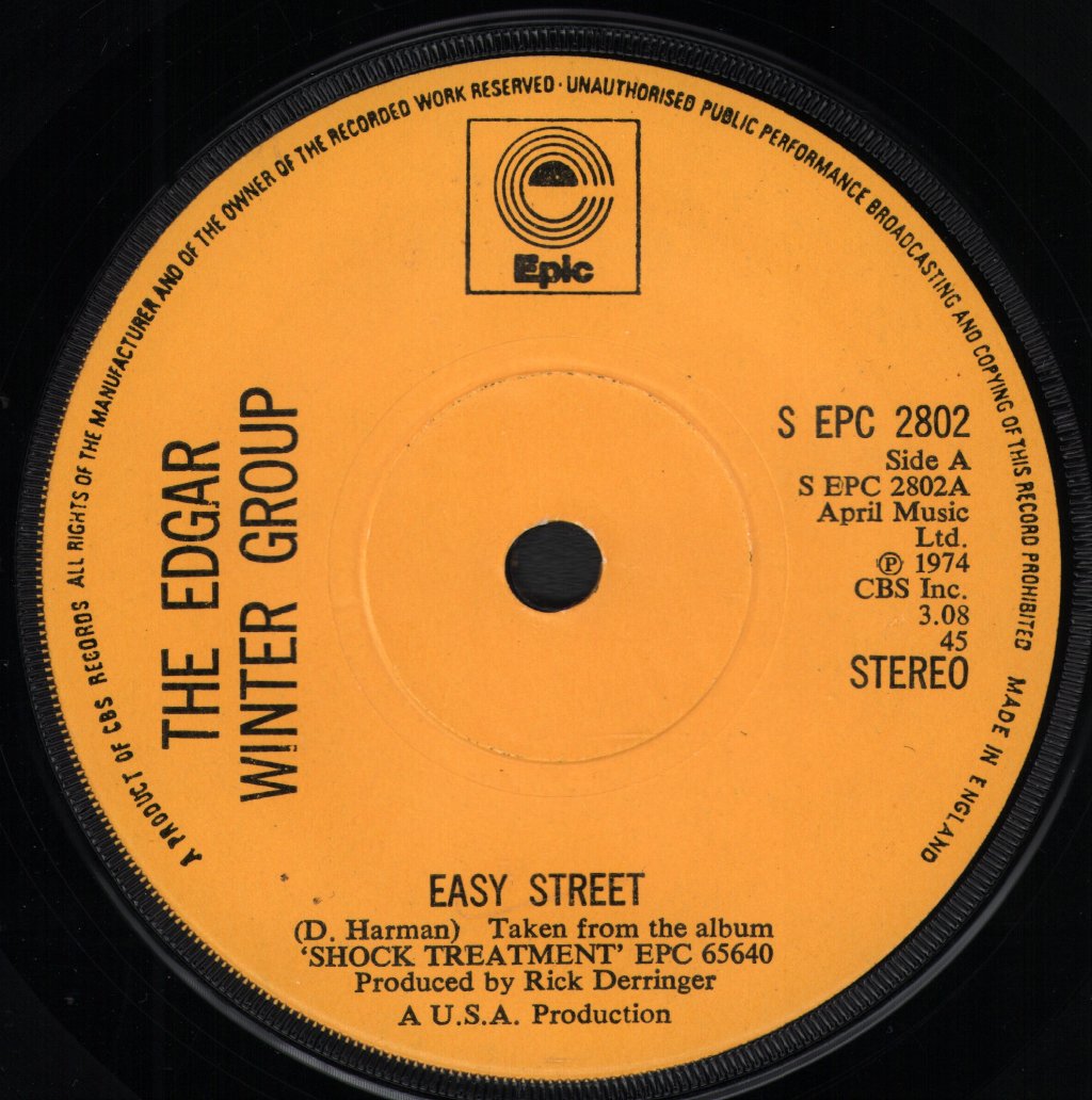 Edgar Winter Group - Easy Street - 7 Inch