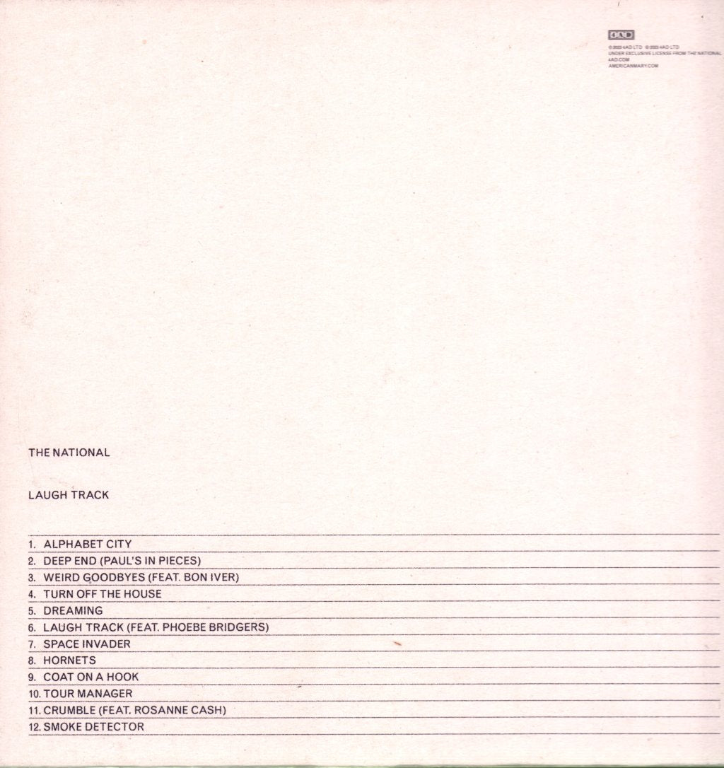 National - Laugh Track - Double Lp