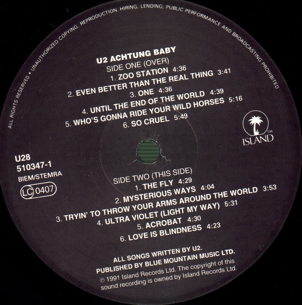 U2 - Achtung Baby - Lp