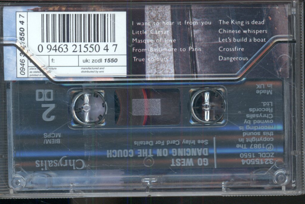 Go West - Dancing On The Couch - Cassette