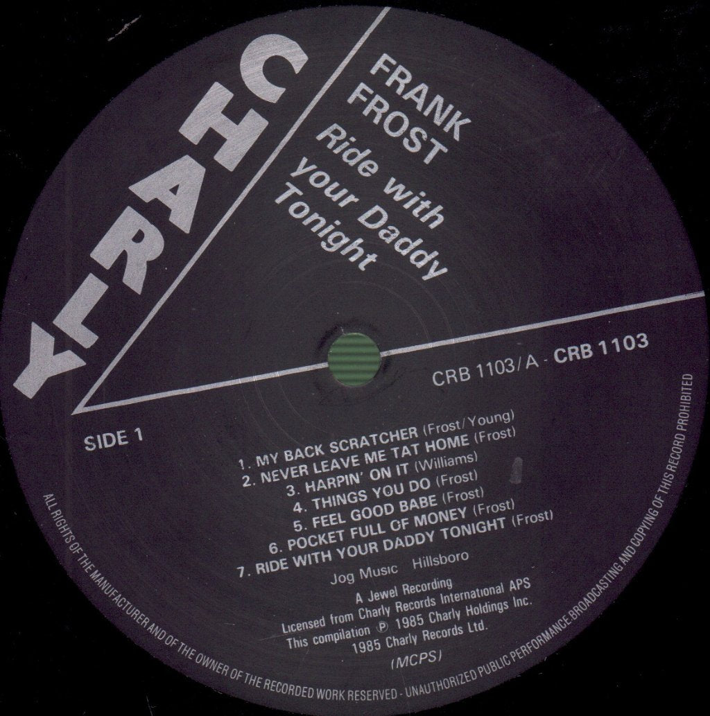 Frank Frost - Ride With Your Daddy Tonight - Lp
