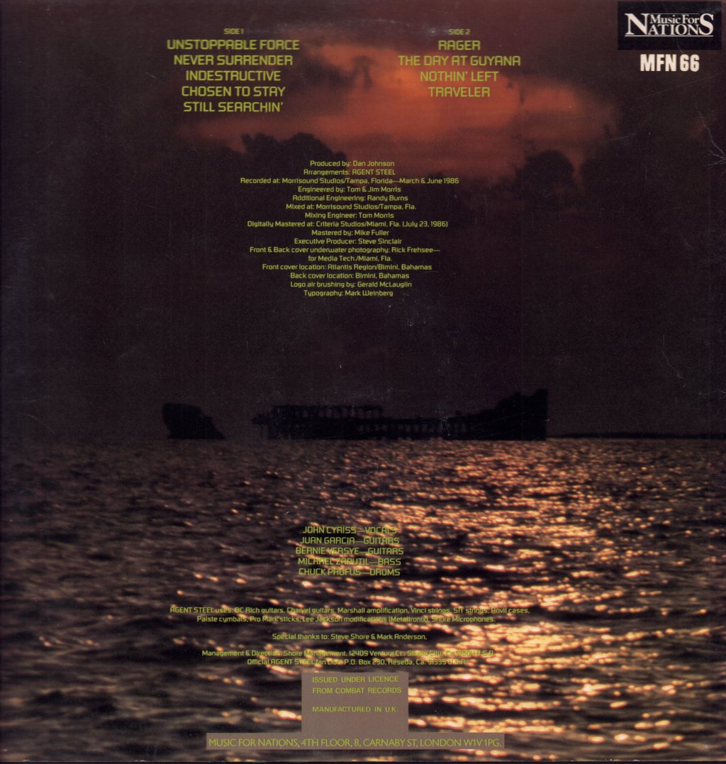 Agent Steel - Unstoppable Force - Lp