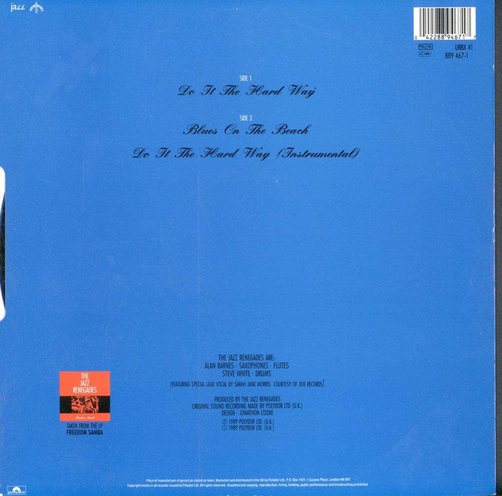 Jazz Renegades - Do It The Hard Way - 12 Inch