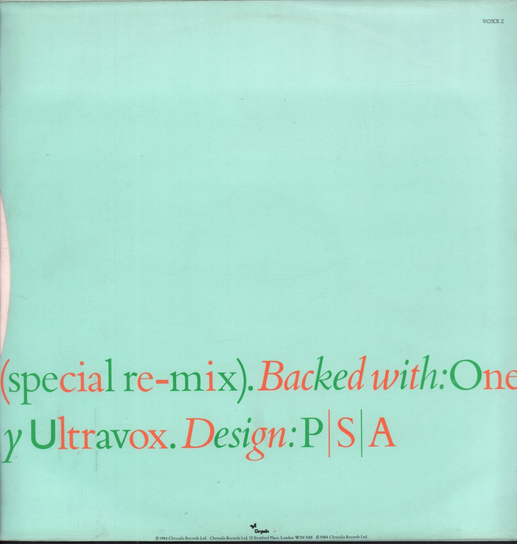 Ultravox - One Small Day - 12 Inch