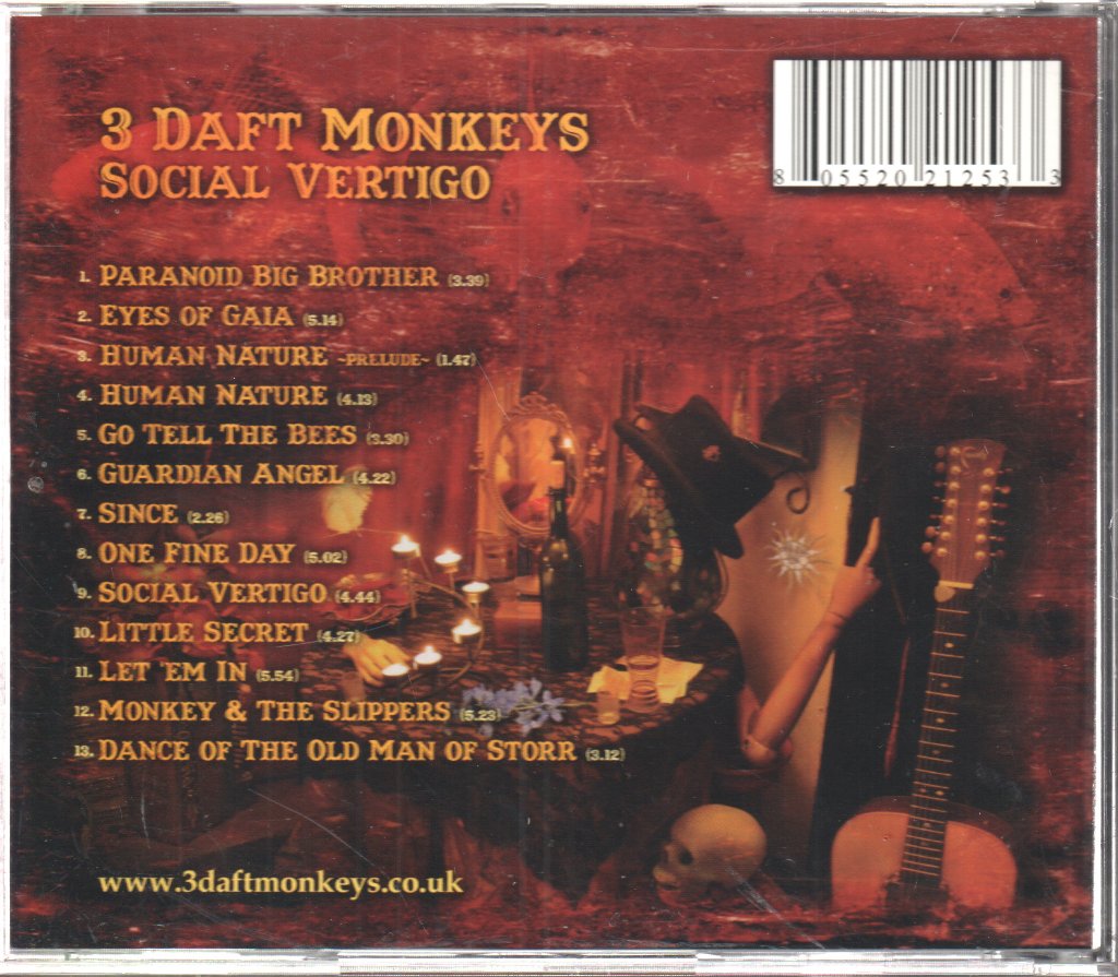 3 Daft Monkeys - Social Vertigo - Cd