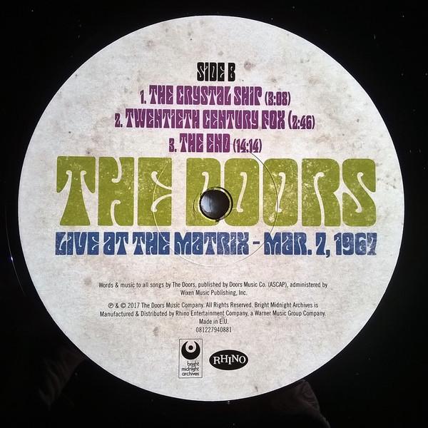 Doors - Live At The Matrix Mar. 7, 1967 - Lp