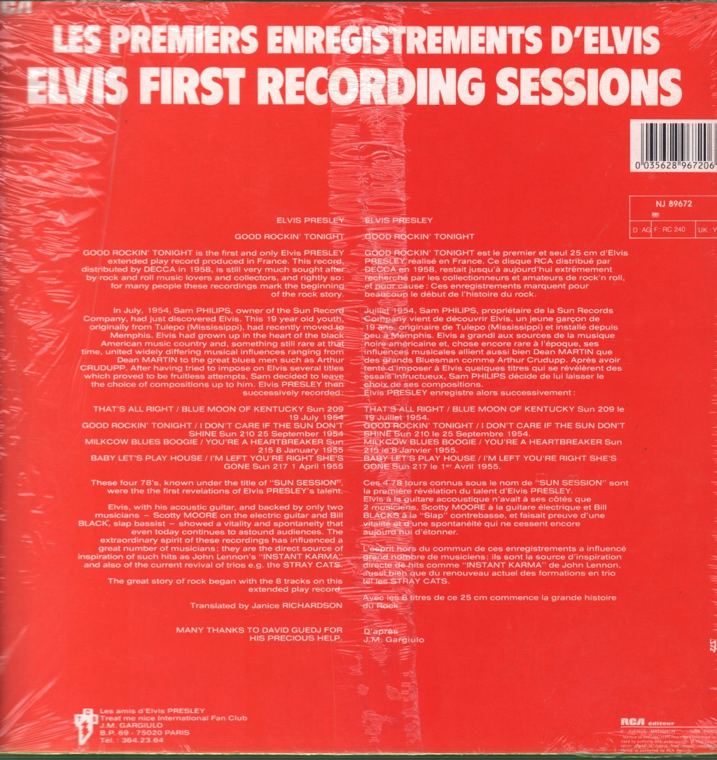 Elvis Presley - Good Rockin' Tonight - 10 Inch