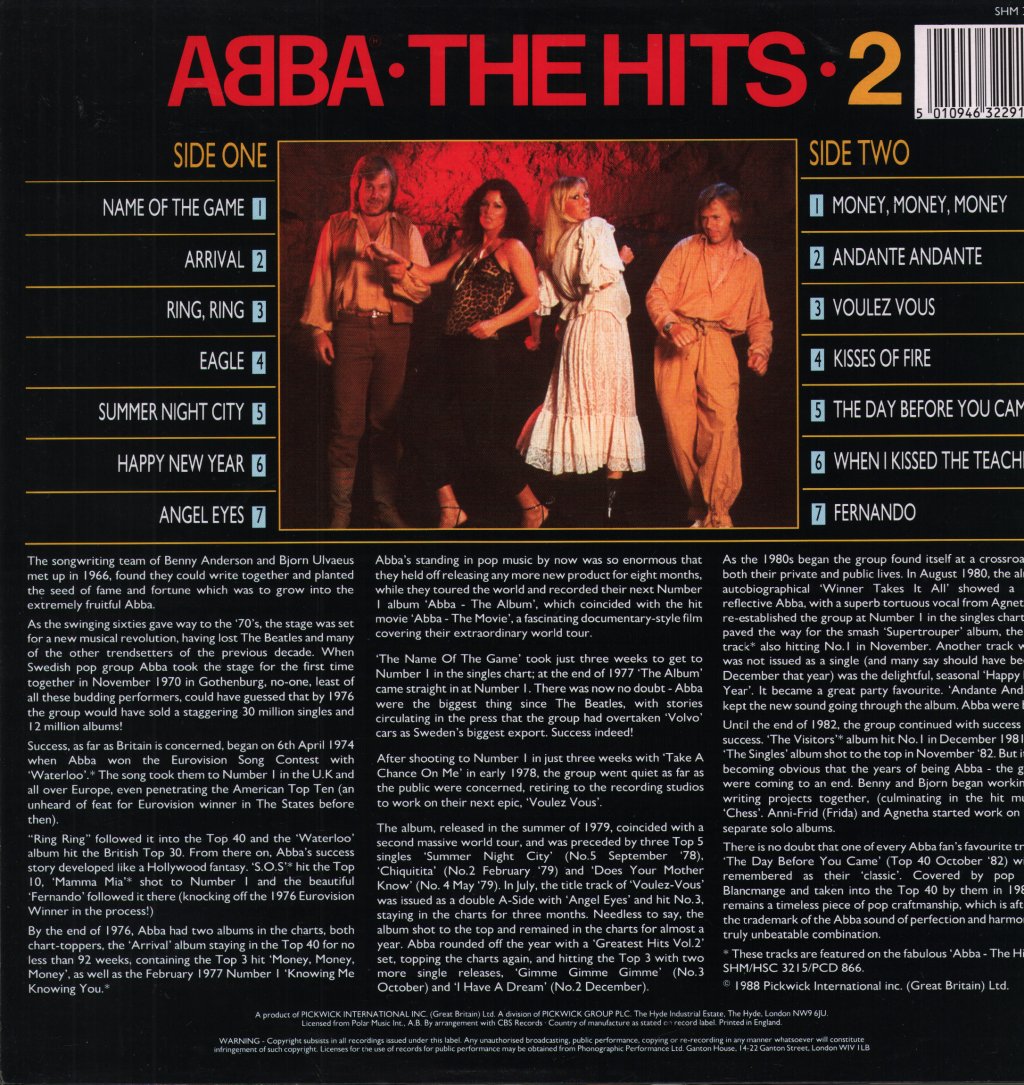 ABBA - Hits 2 - Lp