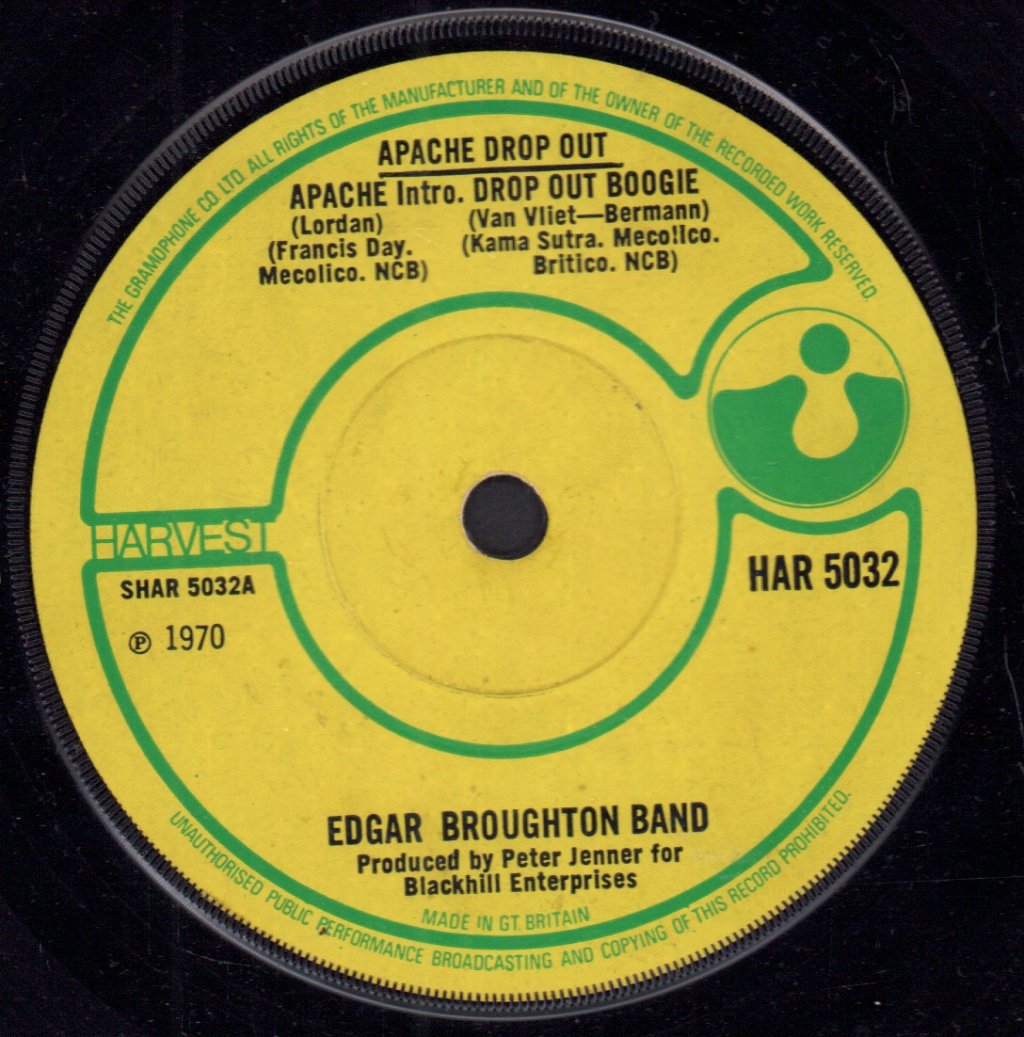 Edgar Broughton Band - Apache Drop Out - 7 Inch