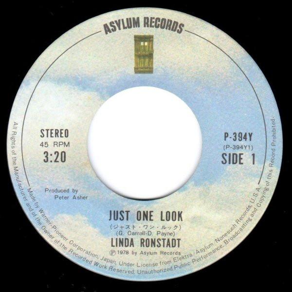 Linda Ronstadt - Just One Look - 7 Inch