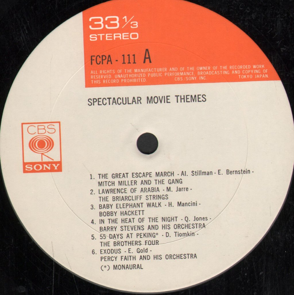 Various Artists - Spectacular Movie Themes - Lp