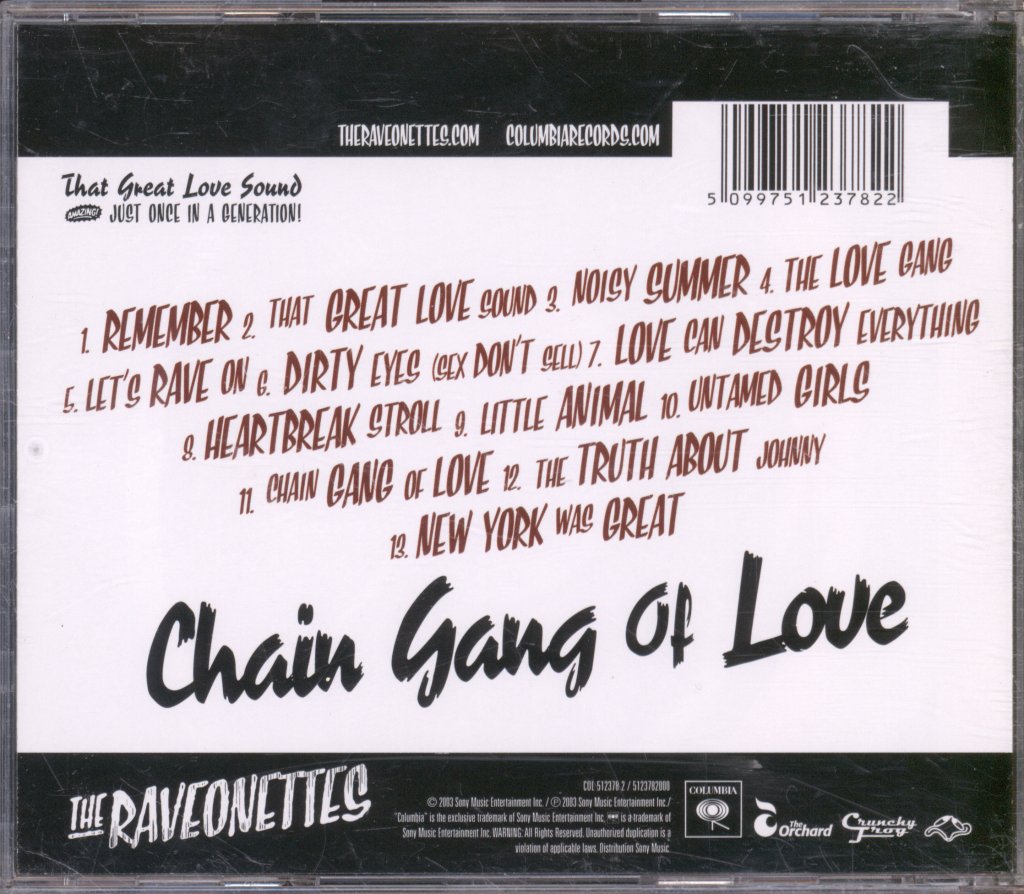 Raveonettes - Chain Gang Of Love - Cd