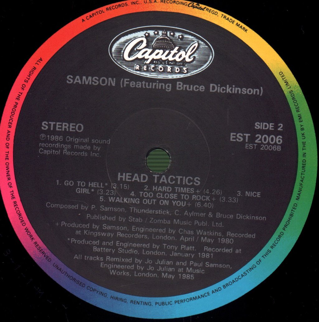 Samson (Nwobhm/Metal Group) - Head Tactics - Lp