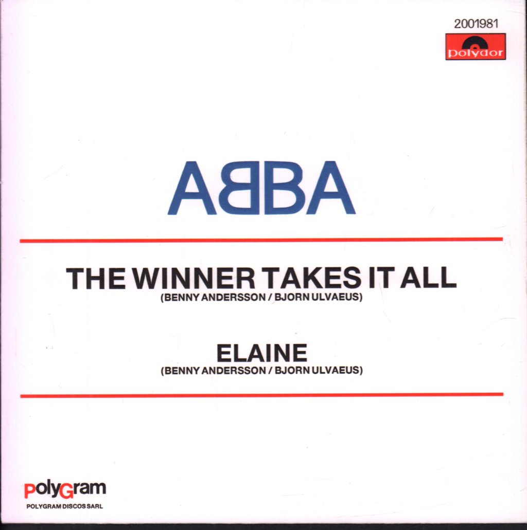 ABBA - Winner Takes It All / Elaine - 7 Inch