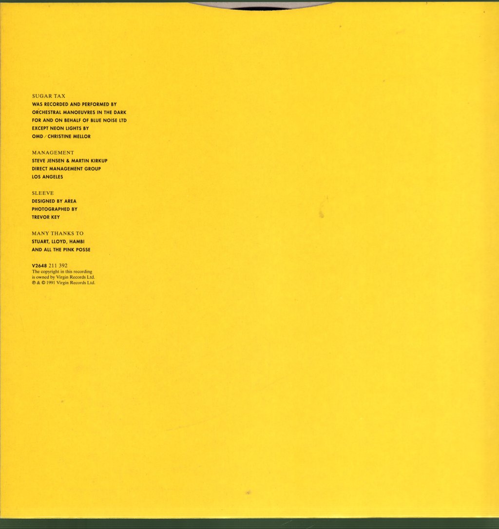 OMD - Sugar Tax - Lp