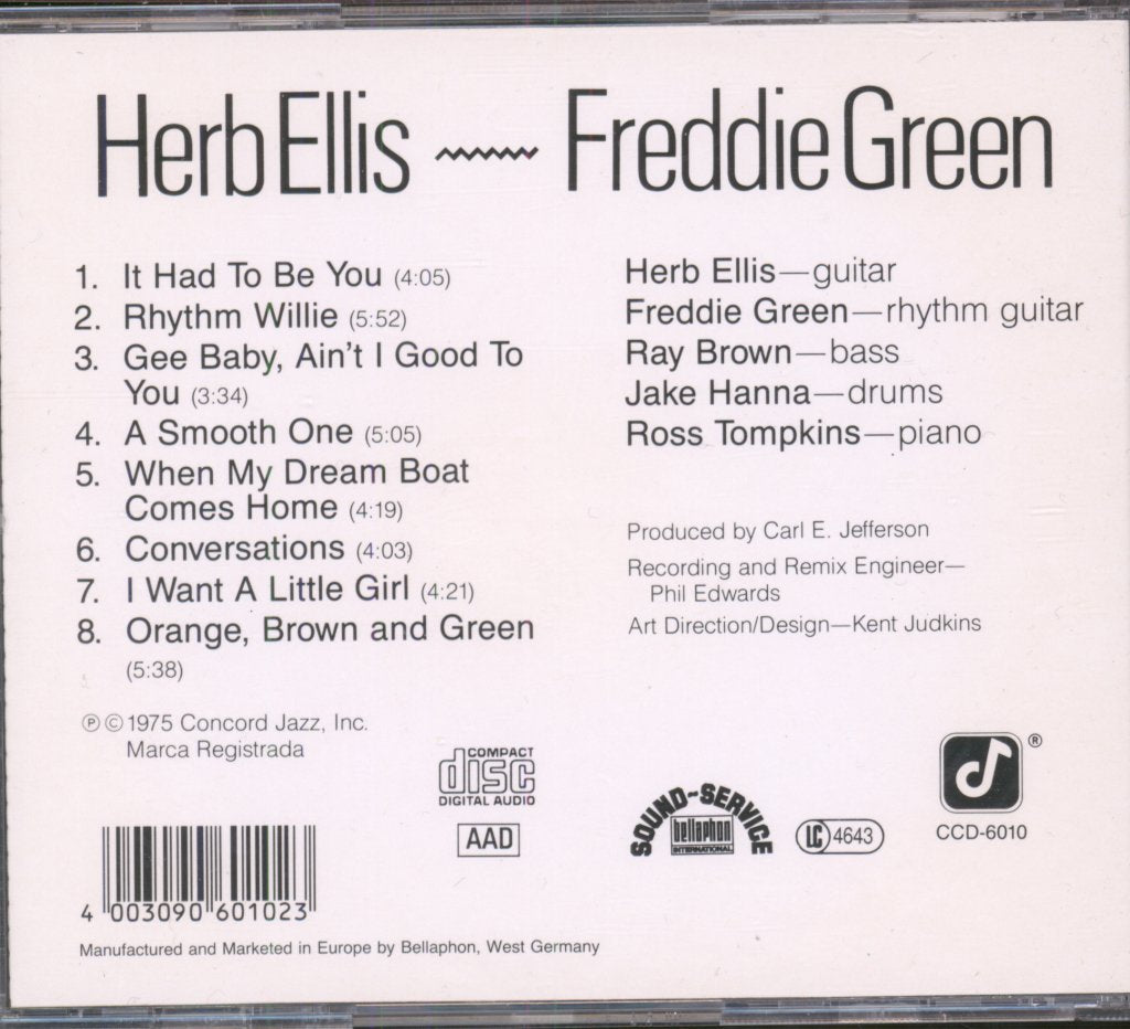 Herb Ellis, Freddie Green - Rhythm Willie - Cd
