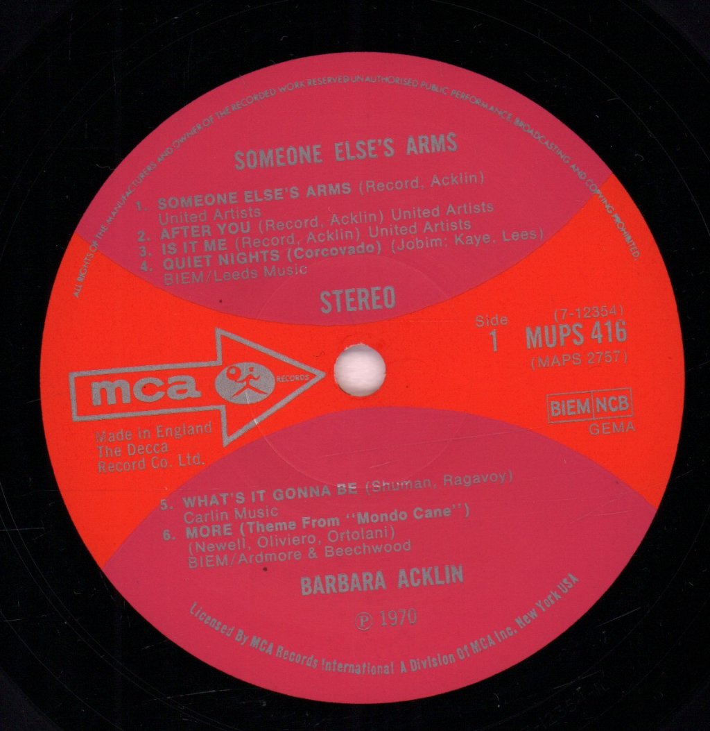 Barbara Acklin - Someone Else's Arms - Lp