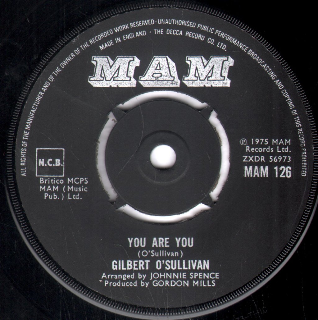 Gilbert O'Sullivan - Tell Me Why - 7 Inch