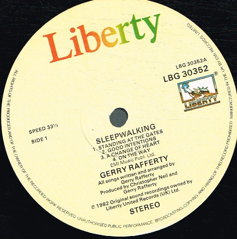 Gerry Rafferty - Sleepwalking - Lp