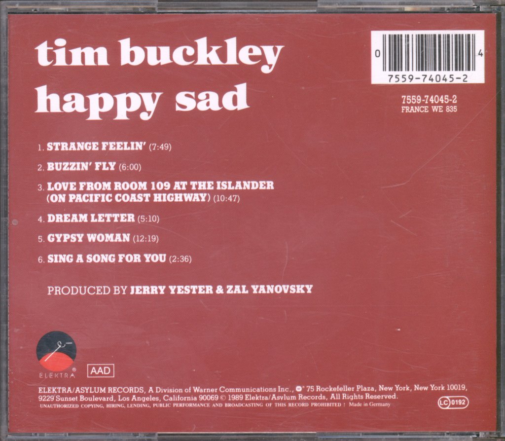 Tim Buckley - Happy Sad - Cd