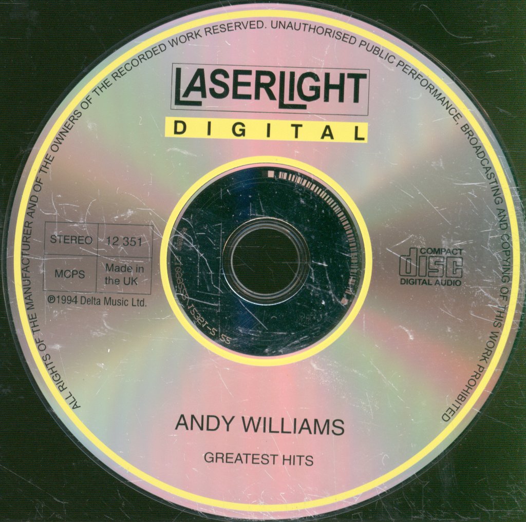 Andy Williams - Greatest Hits Live - Cd