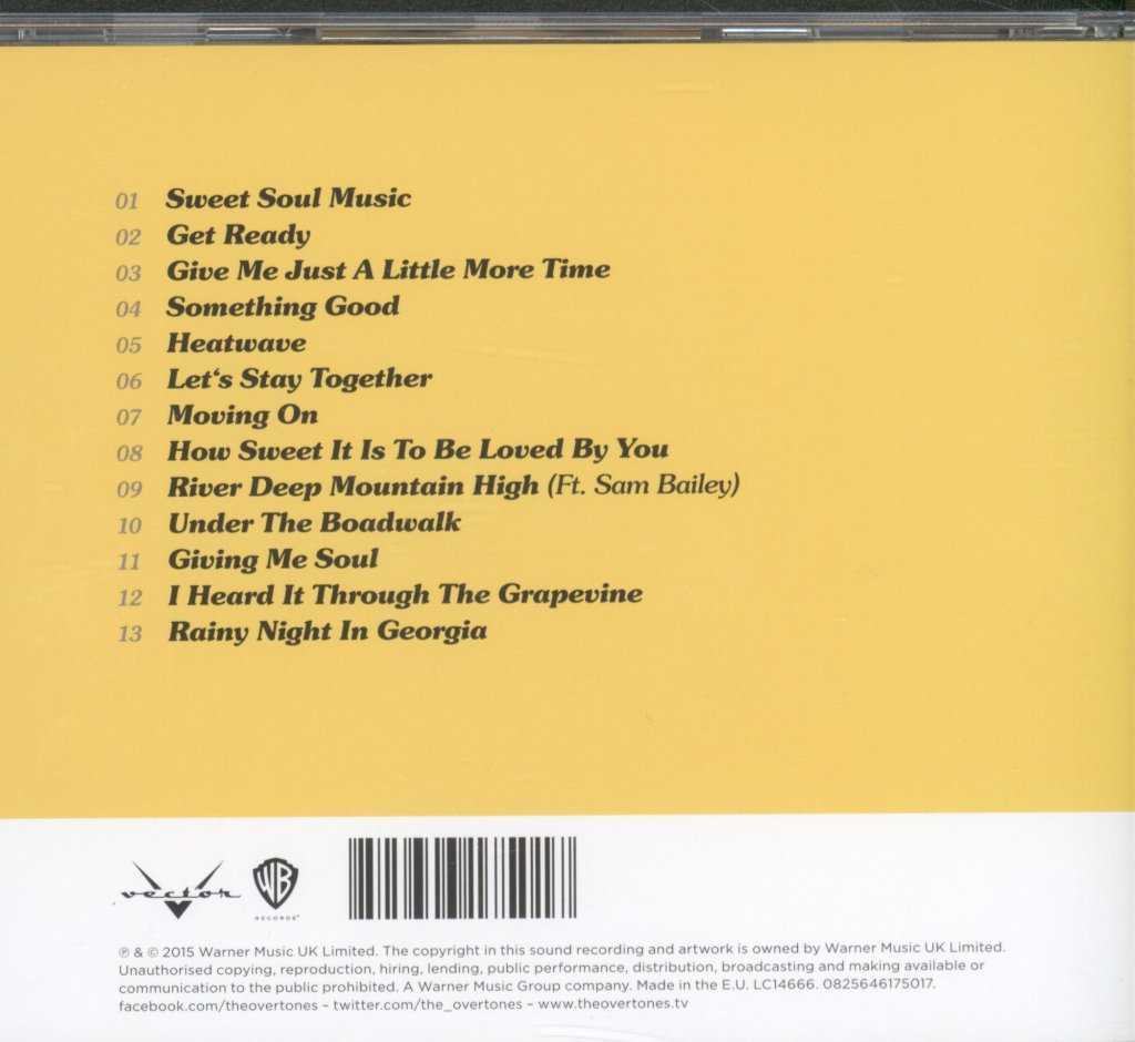 Overtones - Sweet Soul Music - Cd