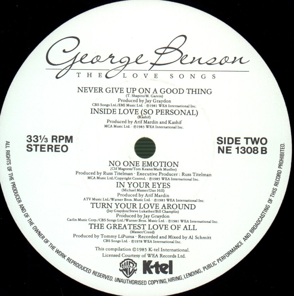 George Benson - Love Songs - Lp