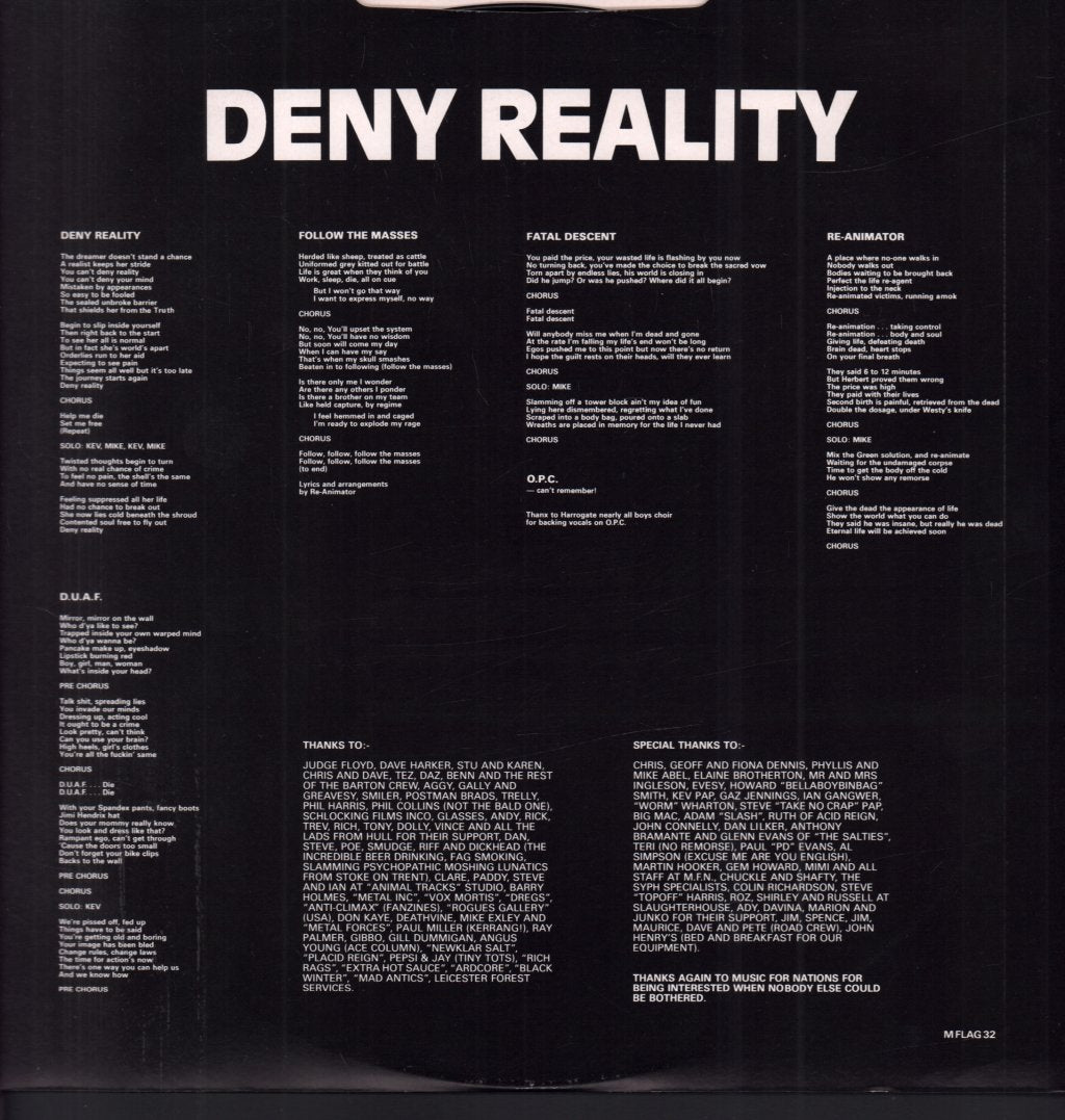 Re-Animator - Deny Reality - Lp