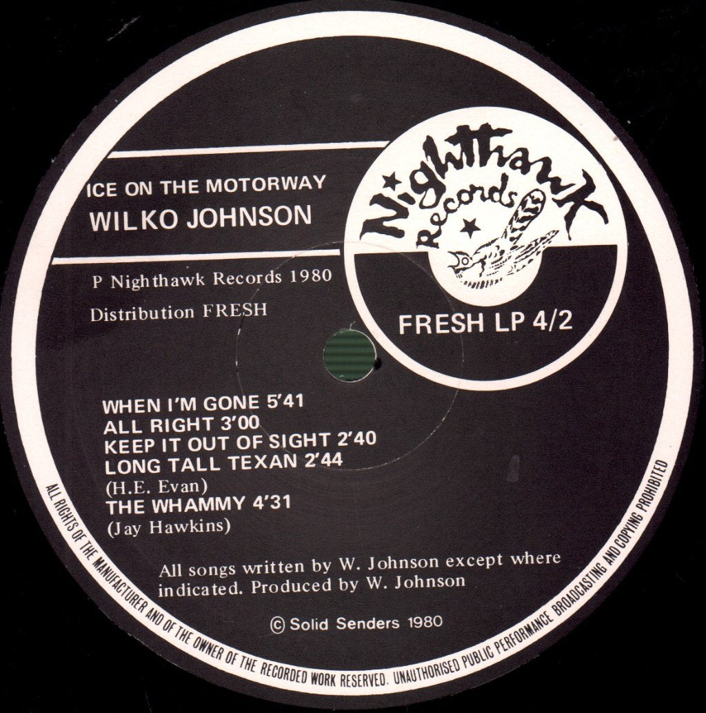 Wilko Johnson - Ice On The Motorway - Lp