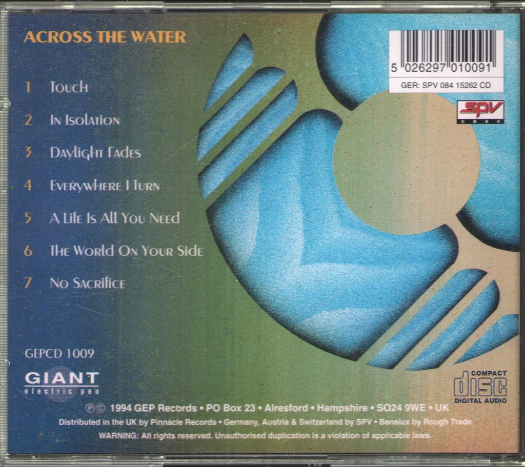 Jadis - Across The Water - Cd