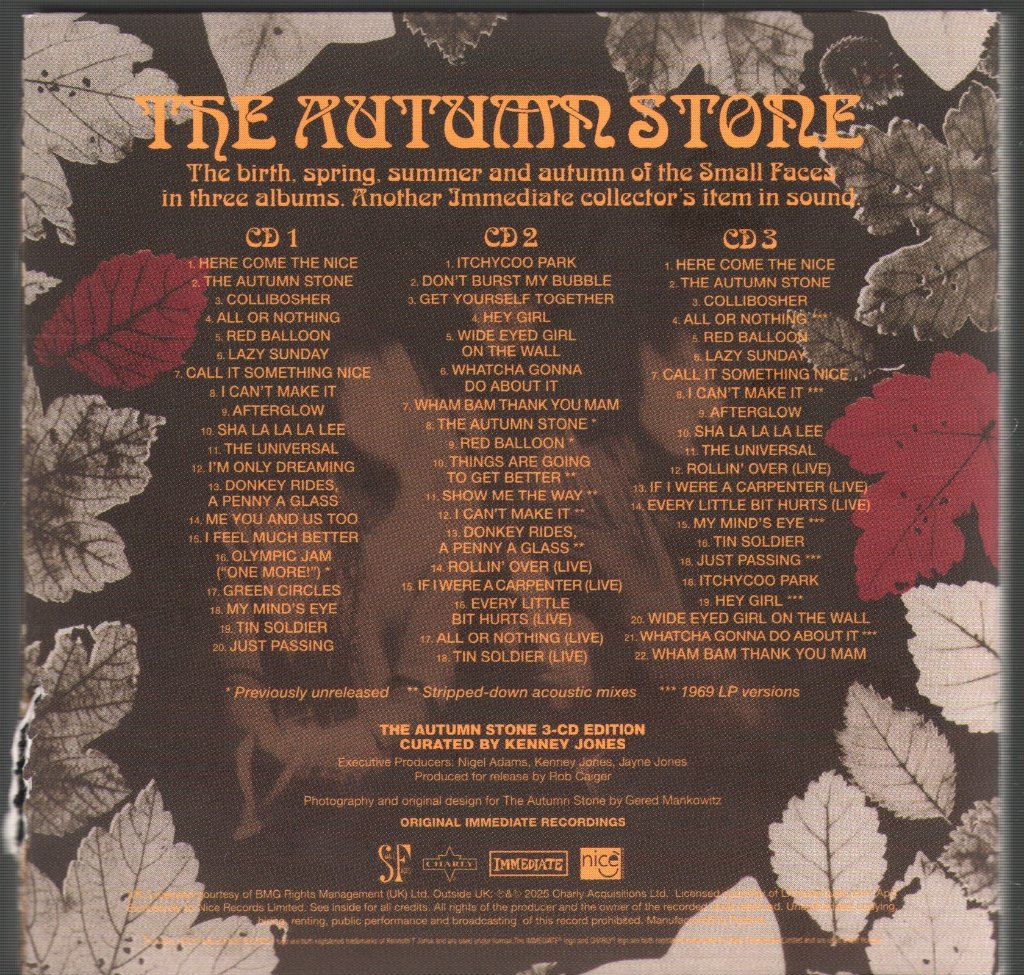 Small Faces - Autumn Stone - Cd Set