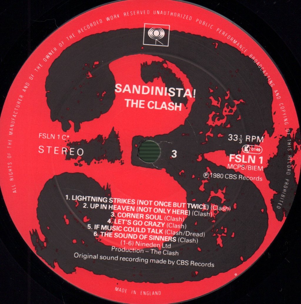 Clash - Sandinista - Triple Lp