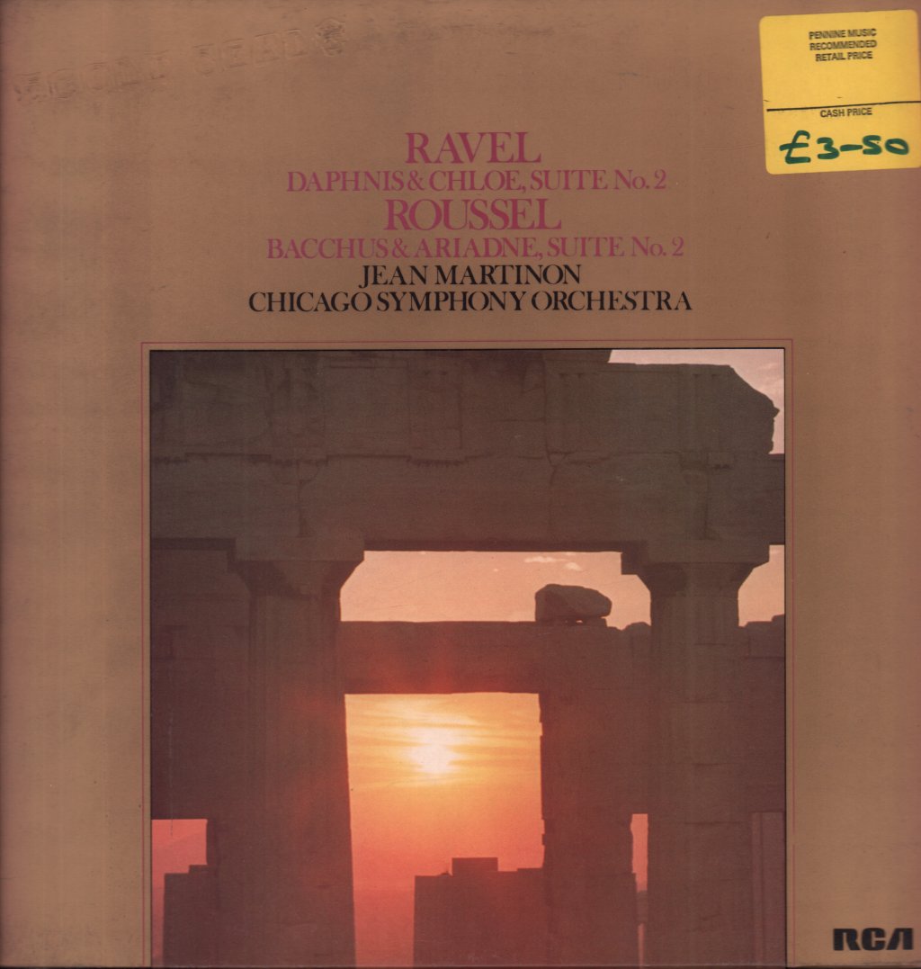 Chicago Symphony Orchestra - ravel Daphnis And Chloe Suite No. 2 / roussel Bachus And Ariande Suite No. 2 - Lp