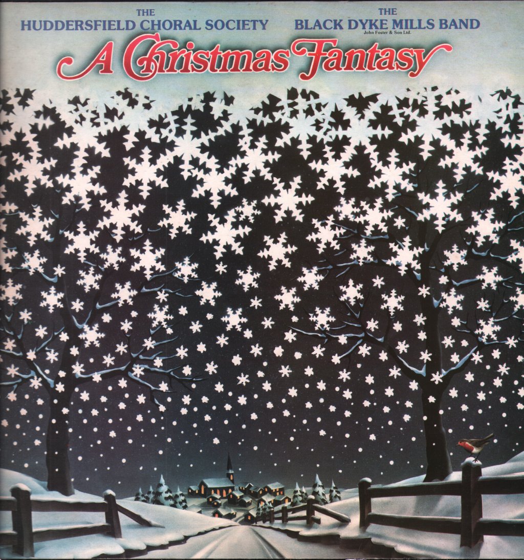 Huddersfield Choral Society / Black Dyke Mills Band - A Christmas Fantasy - Lp