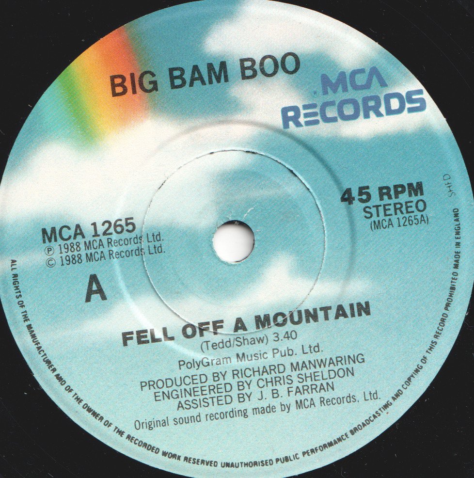 Big Bam Boo - Fell Off A Mountain - 7 Inch