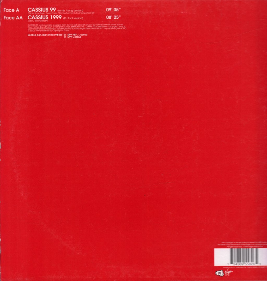 Cassius - Cassius 1999 - 12 Inch