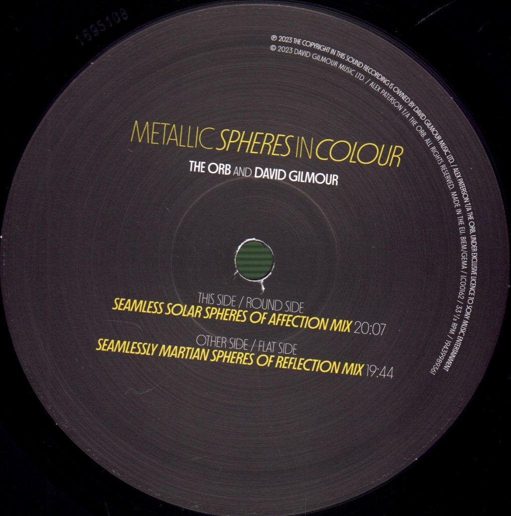 Orb Featuring David Gilmour - Metallic Spheres In Colour - Lp
