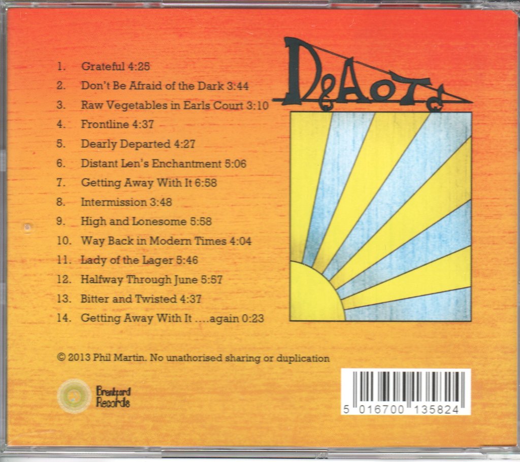 Phil Martin - Don't Be Afraid Of The Dark - Cd