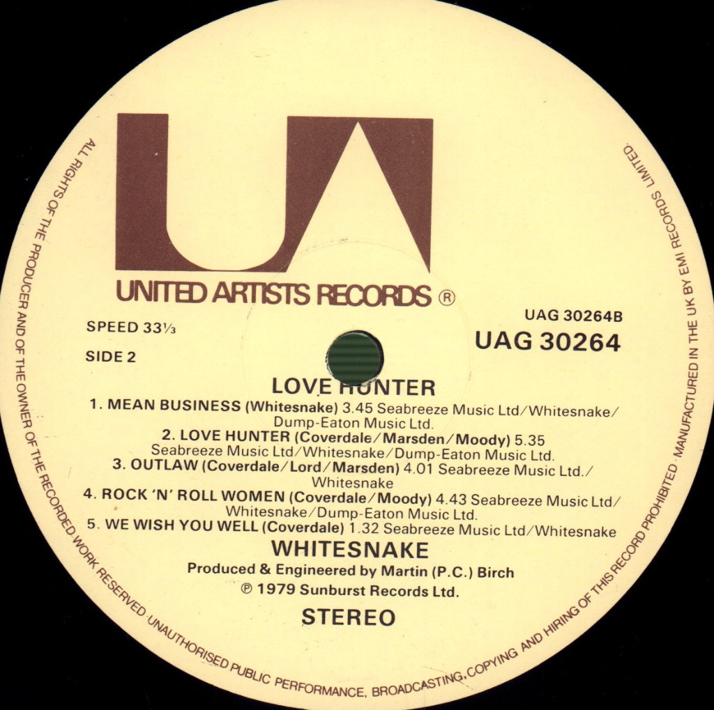 Whitesnake - Lovehunter - Lp