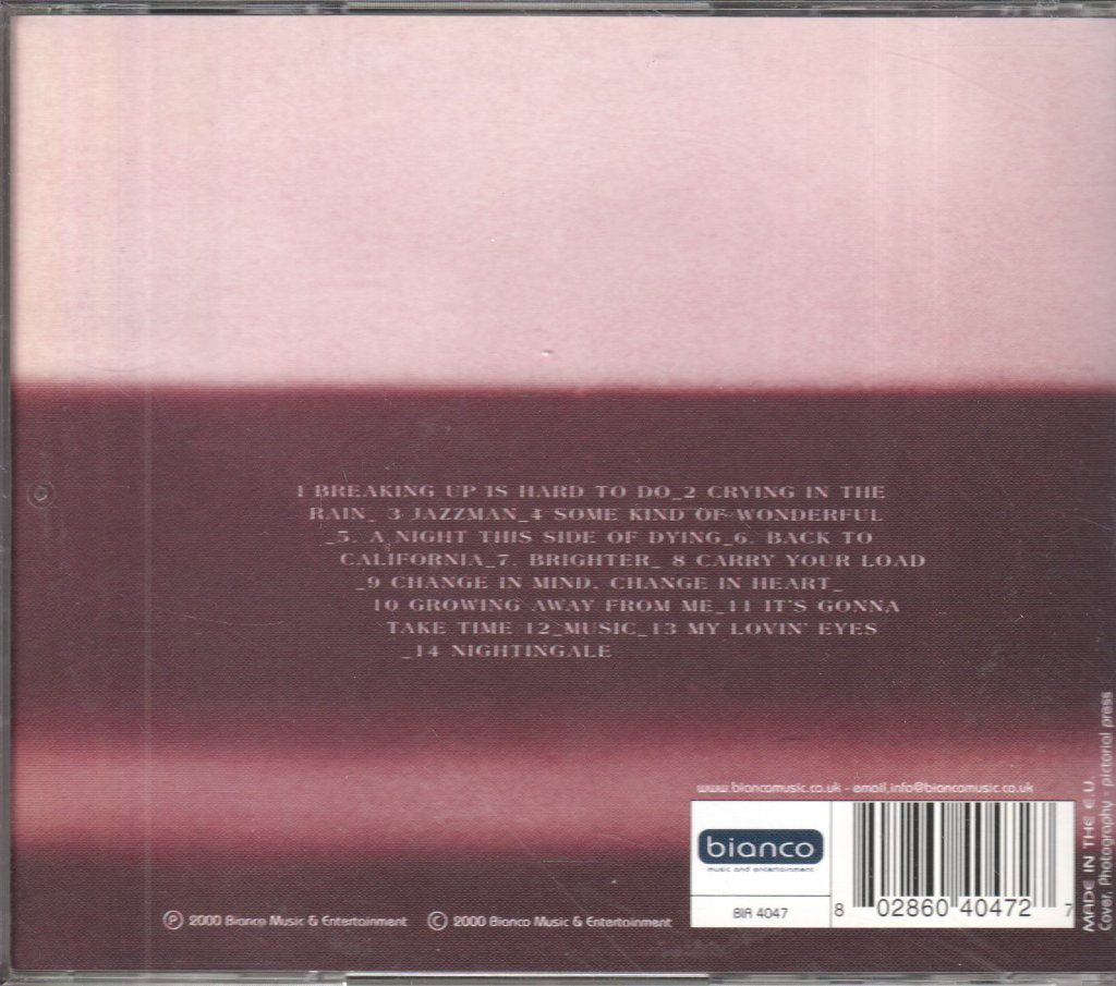 Carole King - Breaking Up Is Hard To Do - Cd