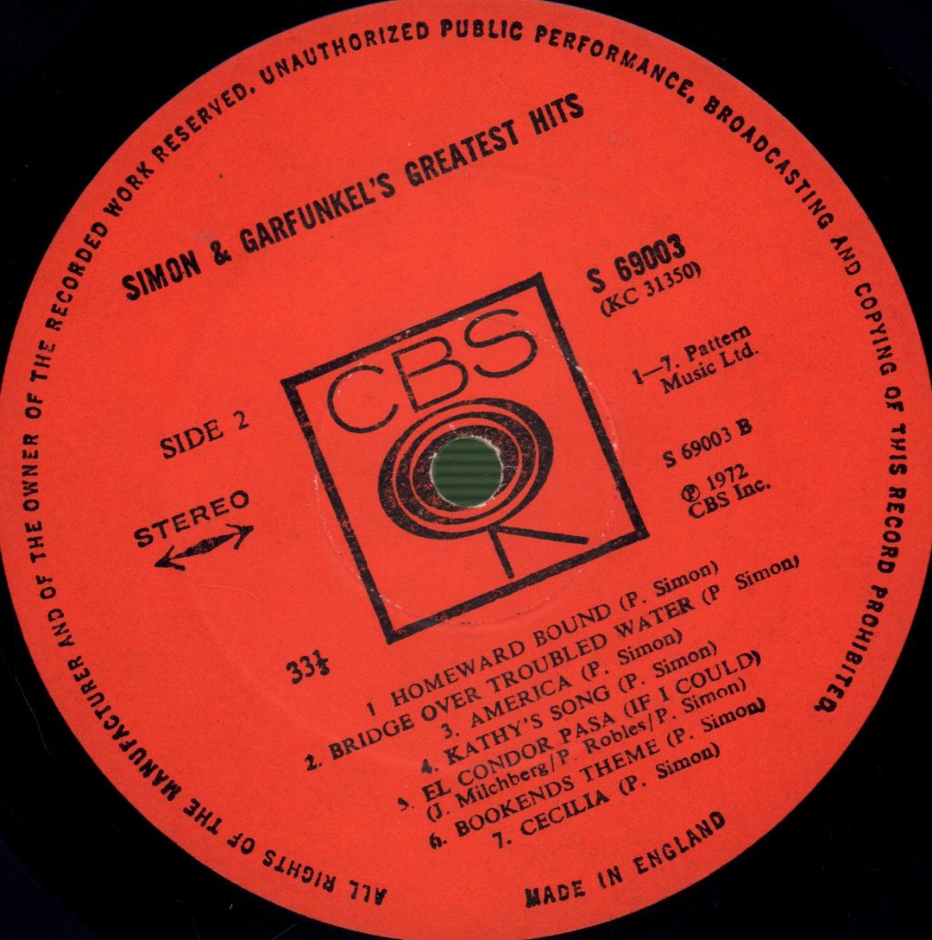 Simon And Garfunkel - Greatest Hits - Lp