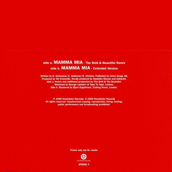 A*Teens - Mamma Mia - 12 Inch