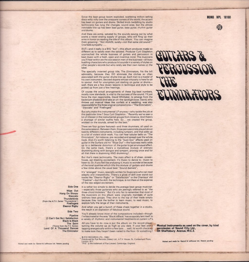 eliminators - Guitars and Percussion - Lp