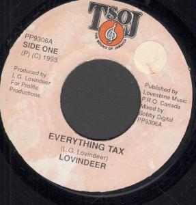 Lovindeer - Everything Tax - 7 Inch