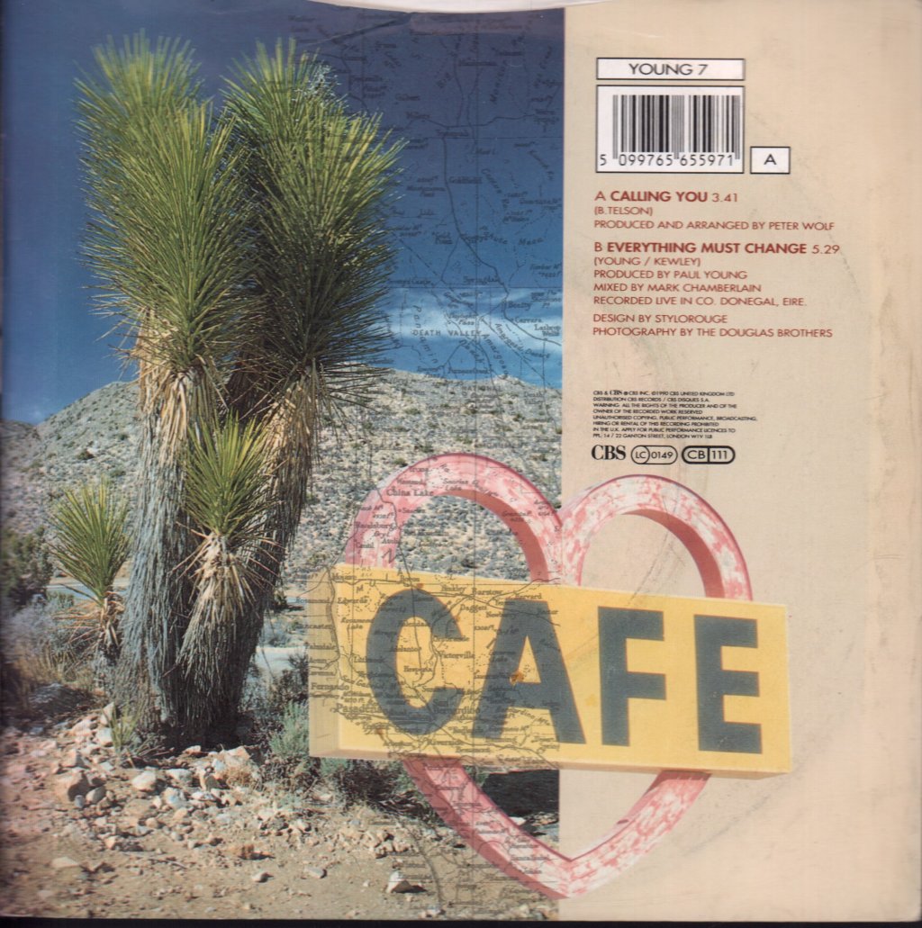 Paul Young - Calling You - 7 Inch