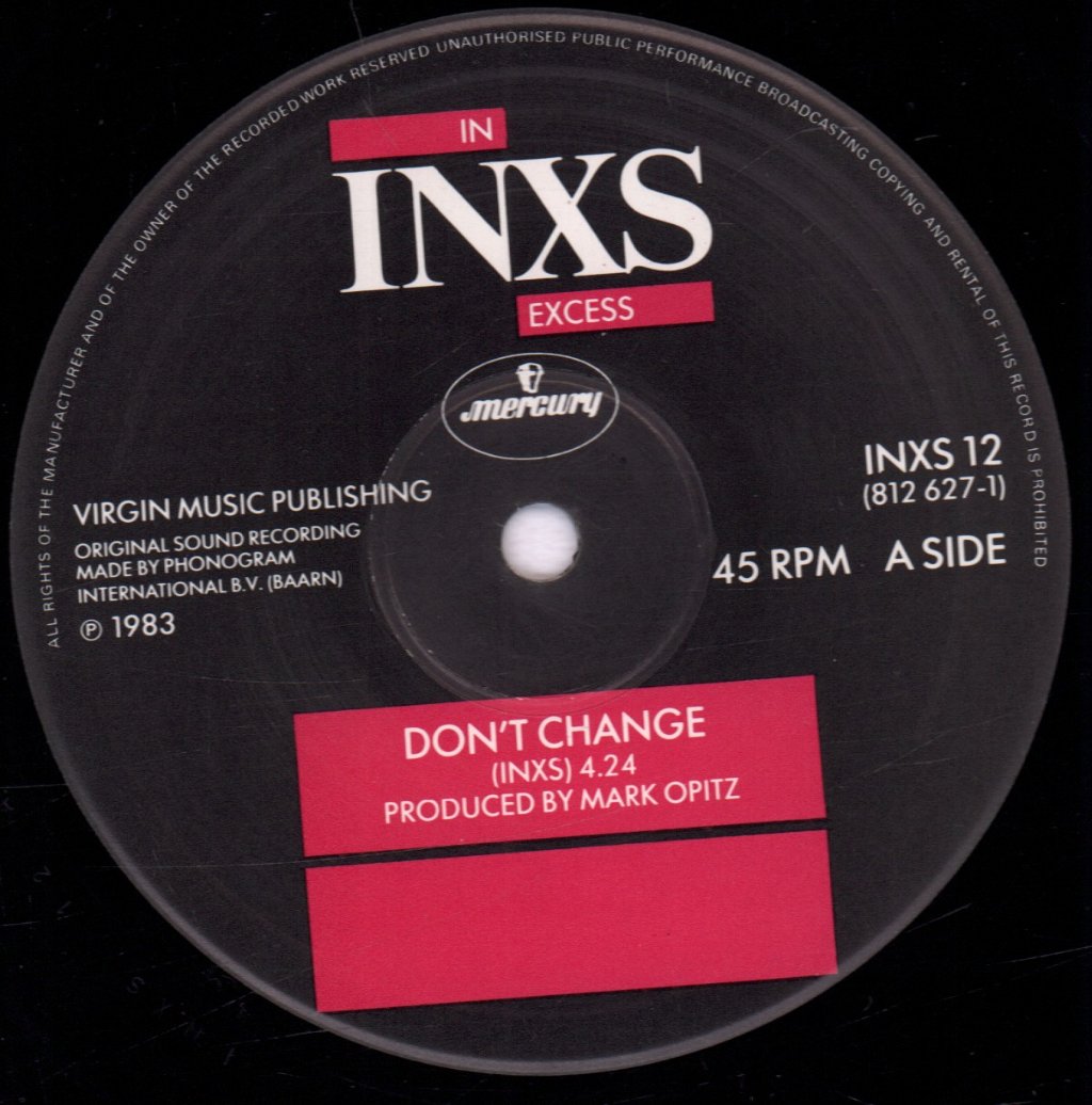 INXS - Don't Change - 12 Inch