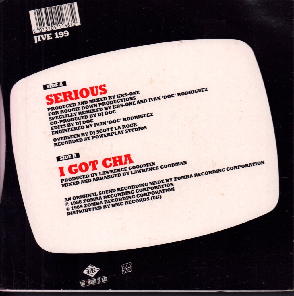 Steady B - Serious - 7 Inch