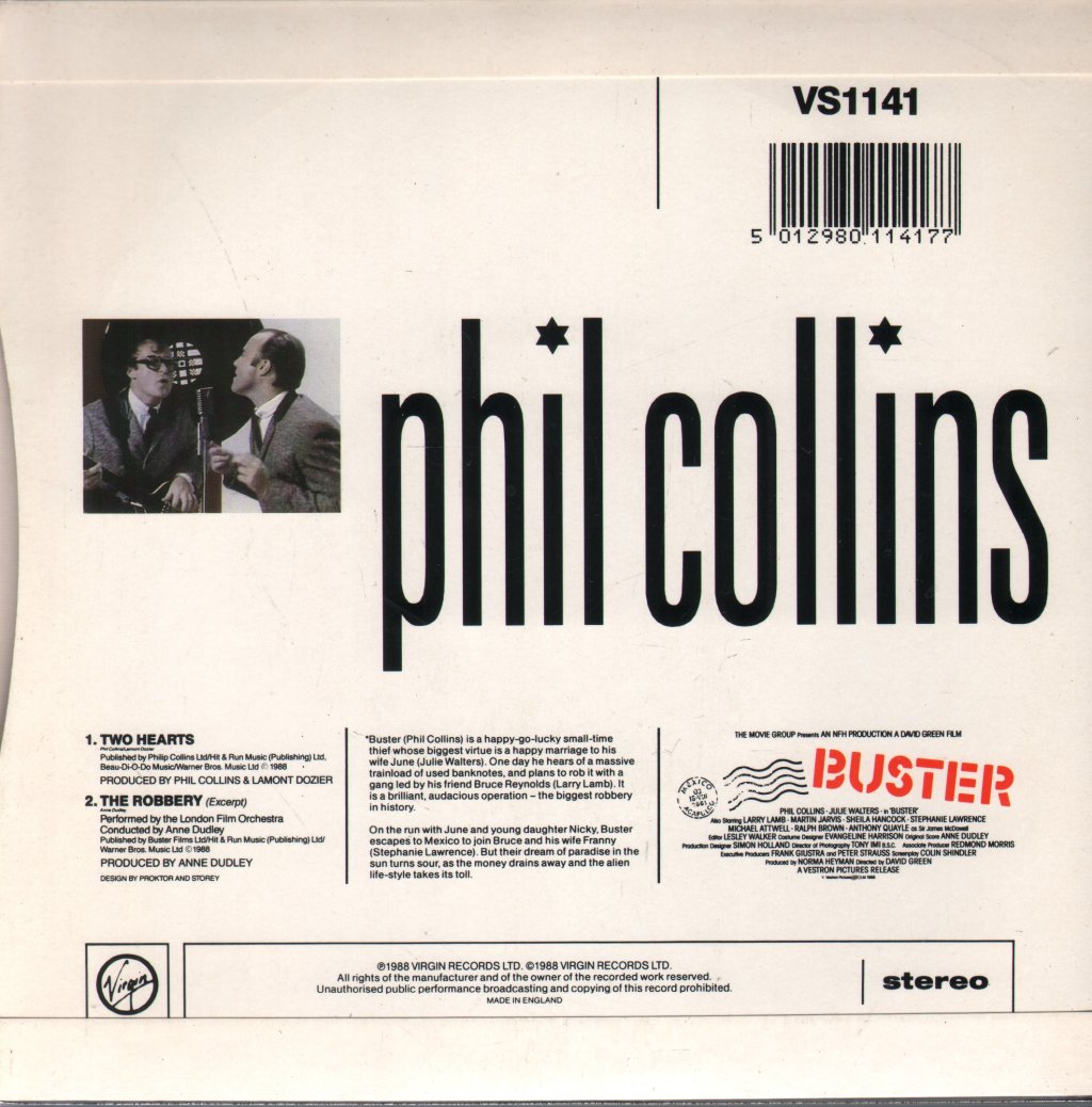 Phil Collins - Two Hearts - 7 Inch