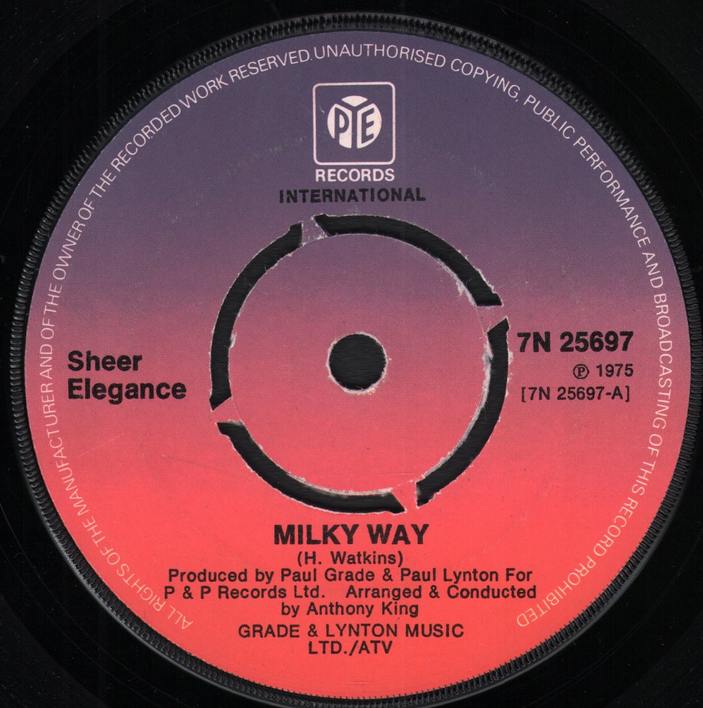 Sheer Elegance - Milky Way - 7 Inch