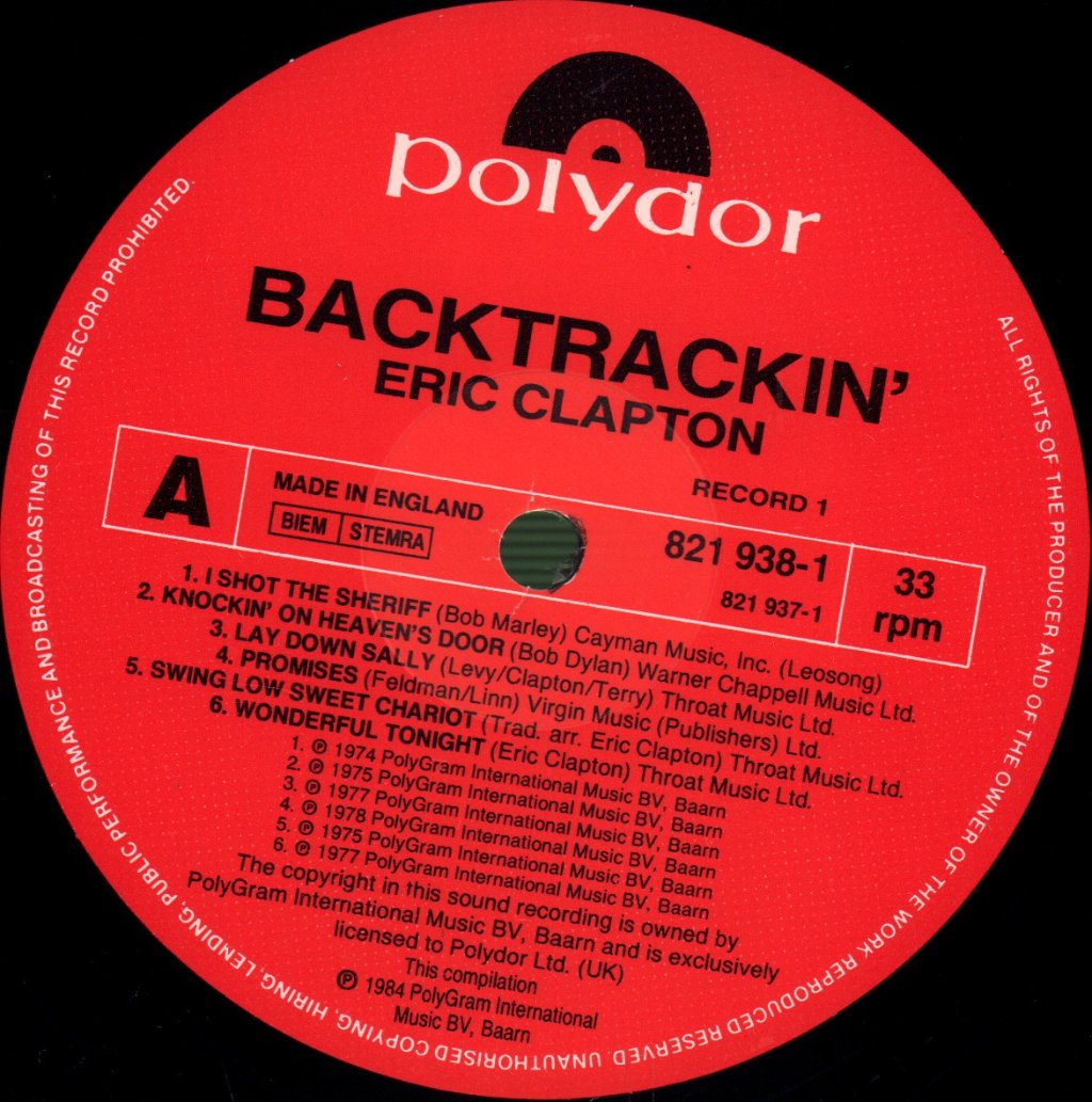 Eric Clapton - Backtrackin' (22 Tracks Spanning The Career Of A Rock Legend) - Double Lp